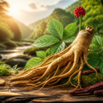 Racine de ginseng et nature revitalisante